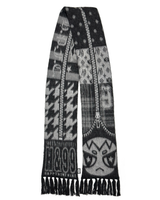 
              Mohair Zipper Scarf - Black/Grey
            