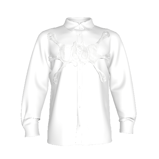 Angel99 Button Up - White