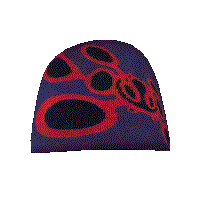 
              AngelSkew Beanie - Purple/Red
            