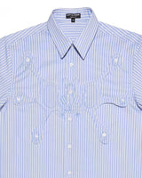 
              Angel99 Button Up - Blue Pinstripe
            