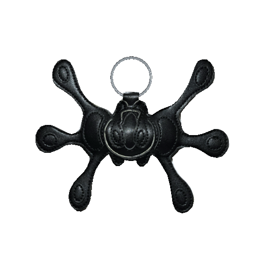 Angel99 Leather Keychain - Black