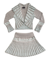 
              Scaevola Knit Skirt - Grey/Sky
            
