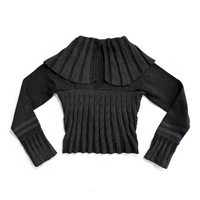 
              Scaevola Knit Bolero Top - Charcoal/Black
            