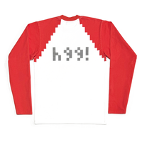 
              Pixel Raglan Long Sleeve - Red/White
            