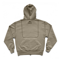 Angel99 Zip-Up Hoodie - Beige