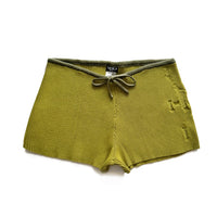 
              Angel99 Rib Knit Shorts - Pear Green
            