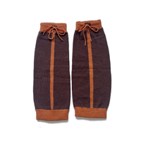 
              Happy Stripe Leg Warmers - Brown/Orange
            