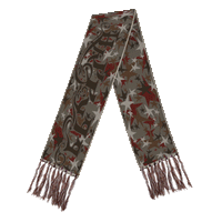Star Camo Wool Scarf - Brown